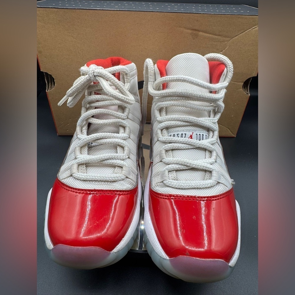 Nike Red and White Retro Sneakers - Picture 7 of 9